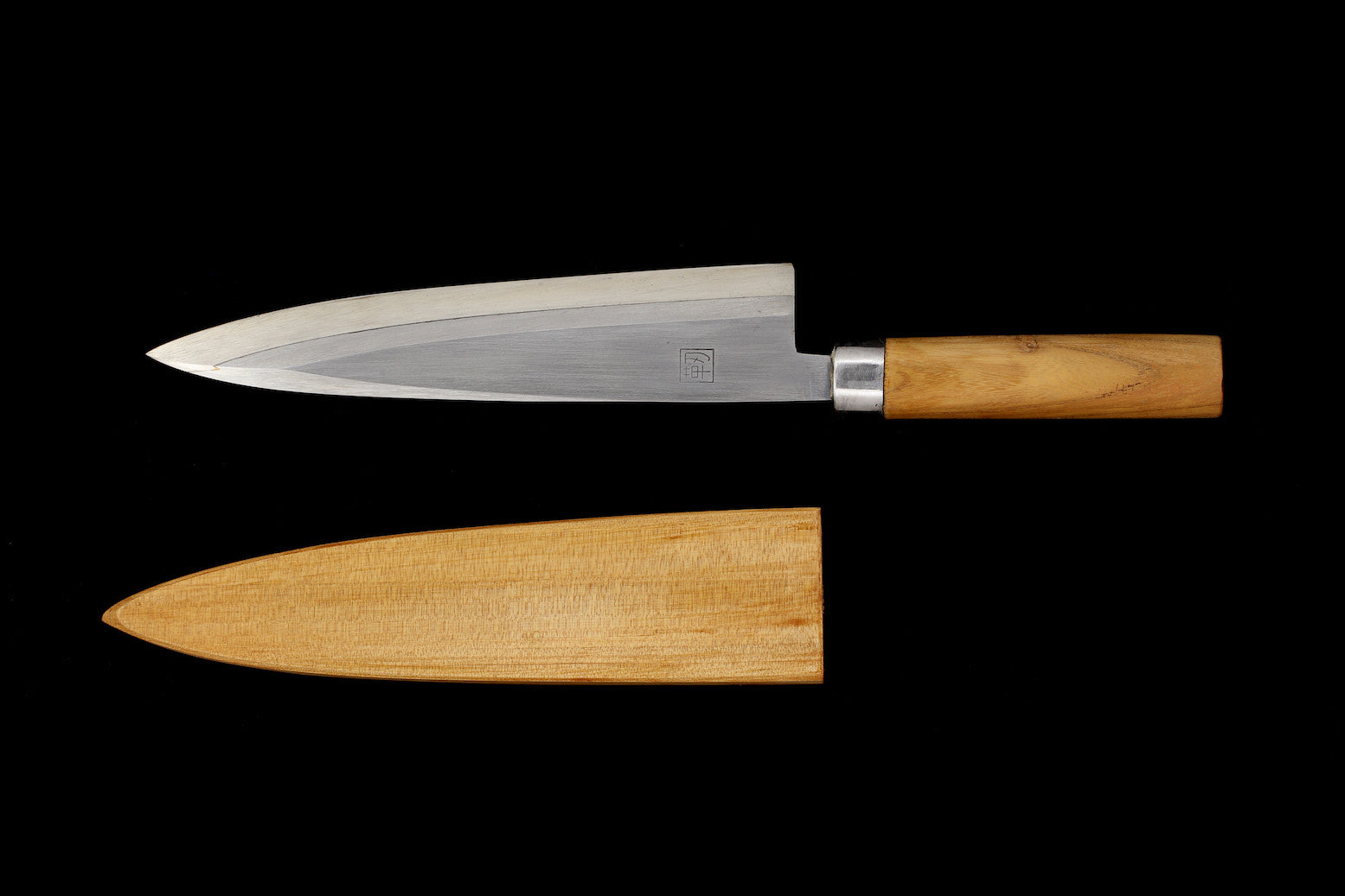 Jin 210mm High Speed Steel Mioroshi Deba with Saya MD-18