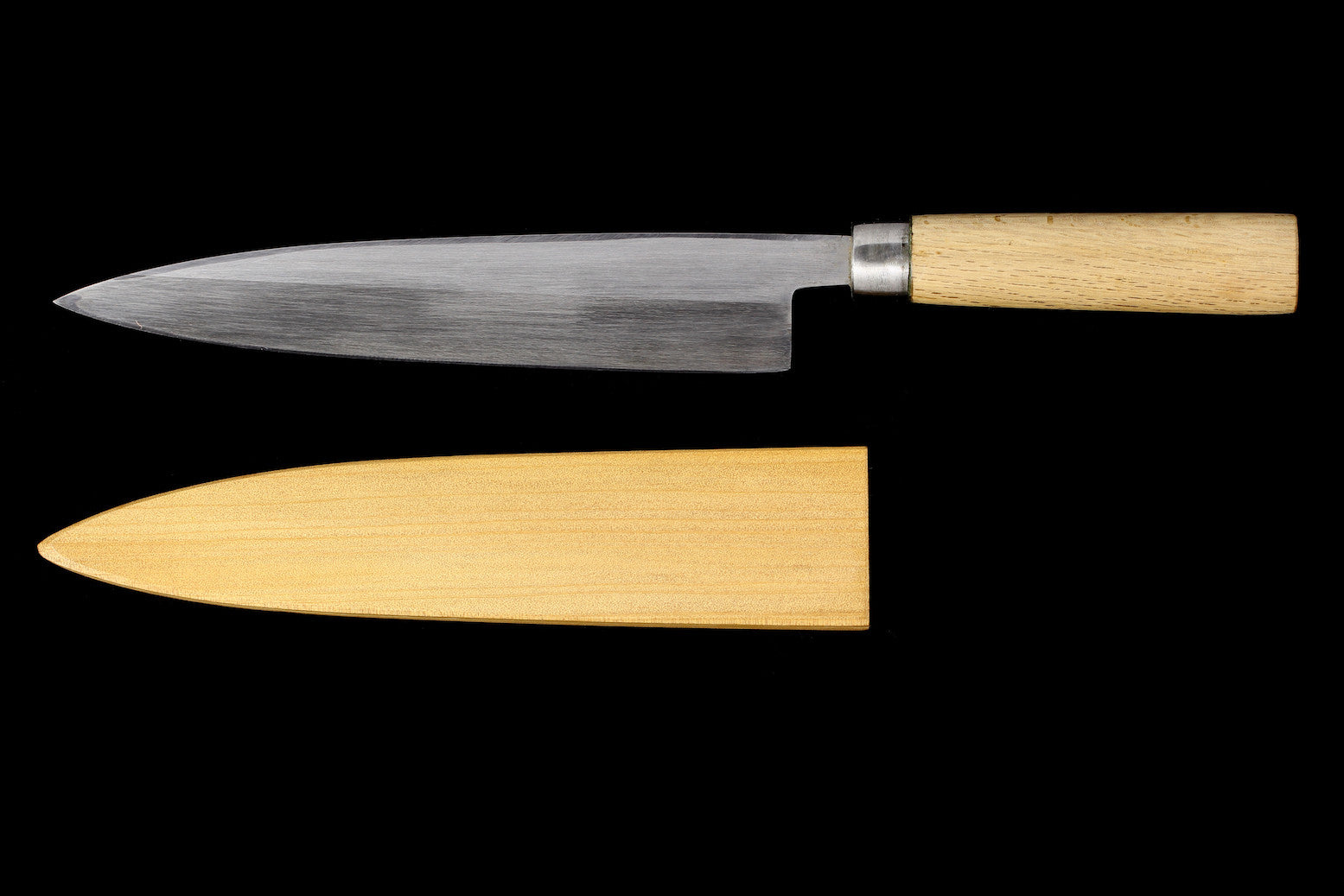 Jin 210mm High Speed Steel Mioroshi Deba with Saya MD-04