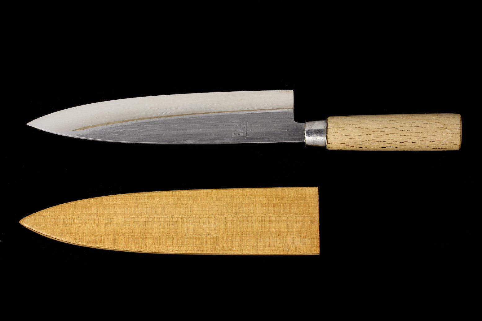 Jin 210mm High Speed Steel Mioroshi Deba with Saya MD-05