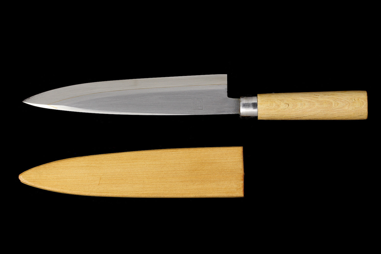 Jin 210mm High Speed Steel Mioroshi Deba with Saya MD-08
