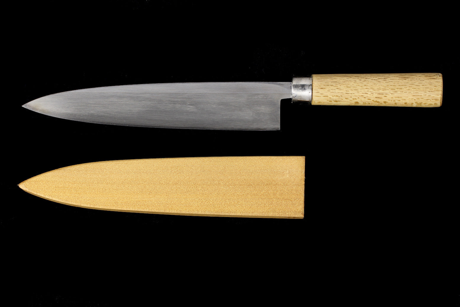 Jin 220mm High Speed Steel Mioroshi Deba with Saya MD-09