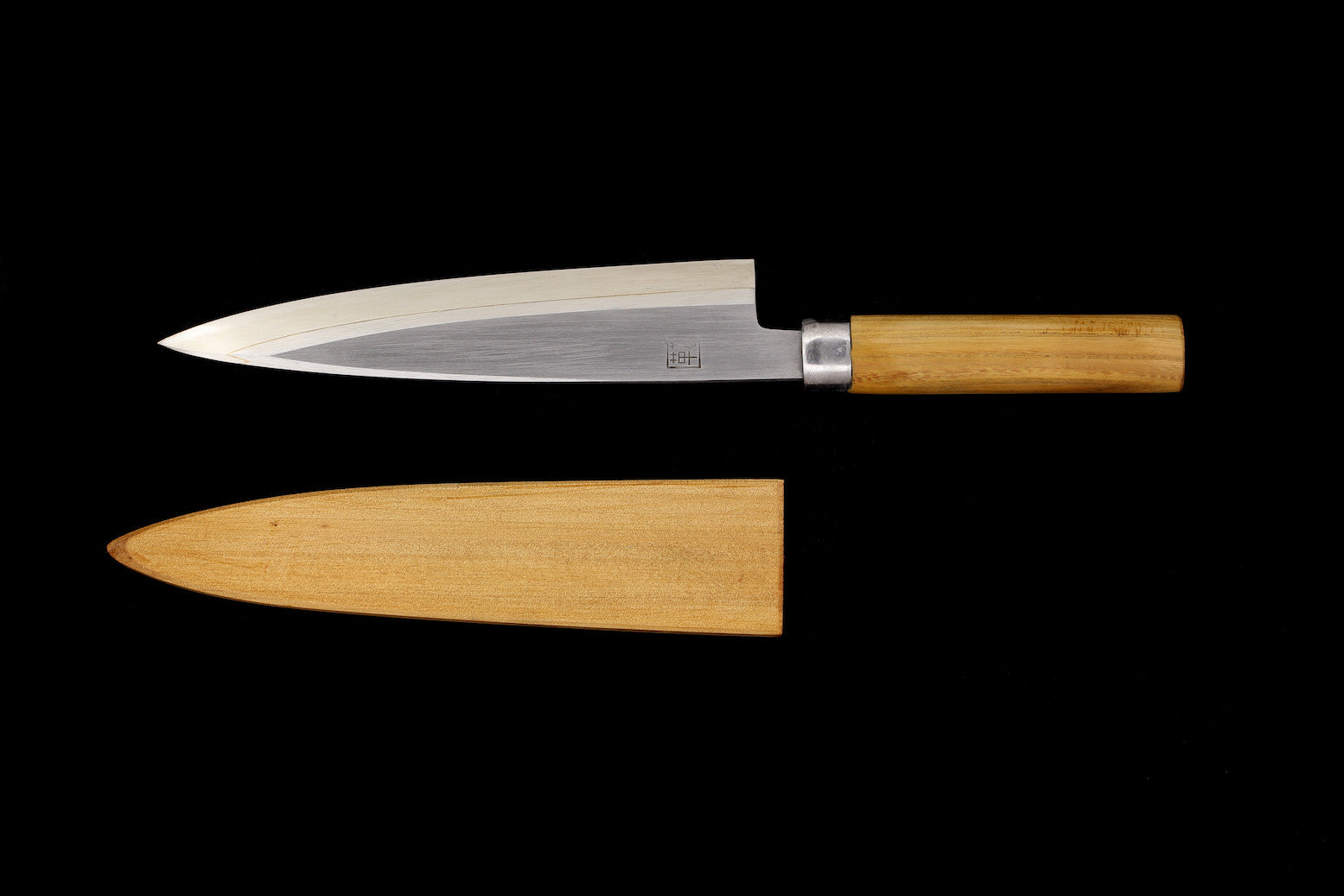 Jin 210mm High Speed Steel Mioroshi Deba with Saya P-18