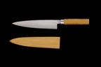 Jin 210mm High Speed Steel Mioroshi Deba with Saya P-18