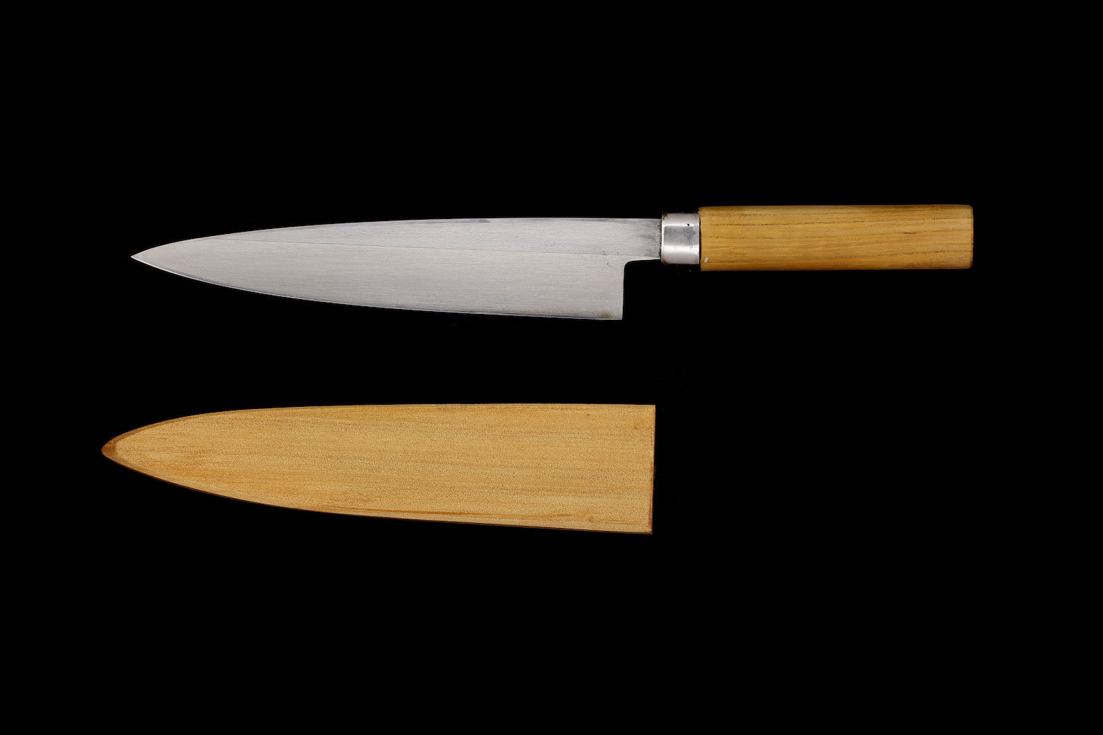 Jin 210mm High Speed Steel Mioroshi Deba with Saya P-18