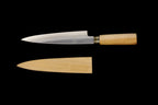 Jin 195mm High Speed Steel Mioroshi Deba with Saya P-19