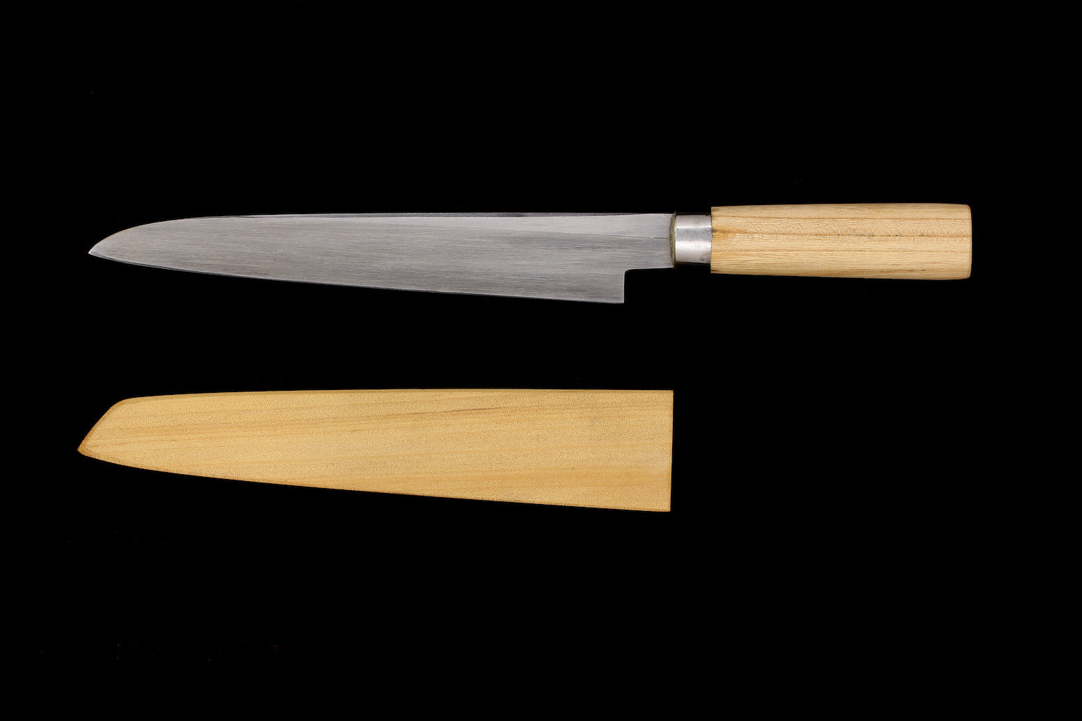 Jin 230mm High Speed Steel Mioroshi Deba with Saya P-20