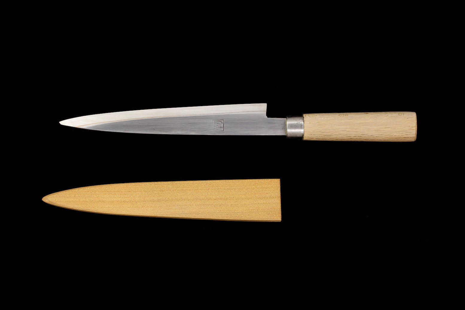 Jin 205mm High Speed Steel Ko-Yanagiba with Saya P-21