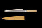 Jin 215mm High Speed Steel Mioroshi Deba with Saya P-30