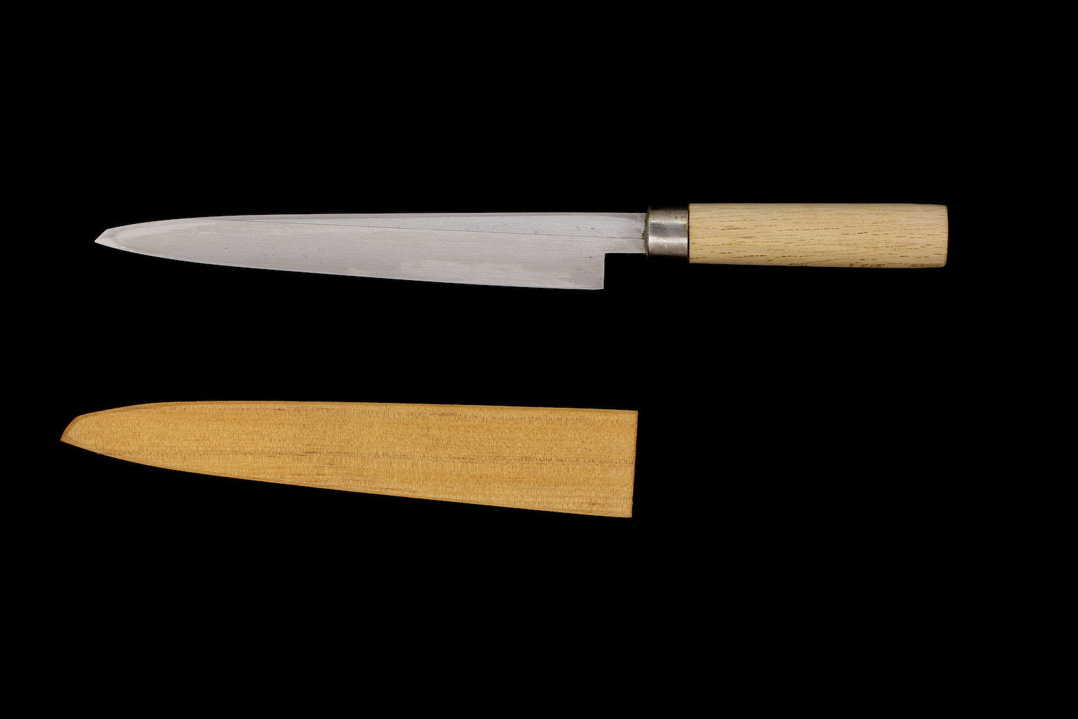 Jin 215mm High Speed Steel Mioroshi Deba with Saya P-30