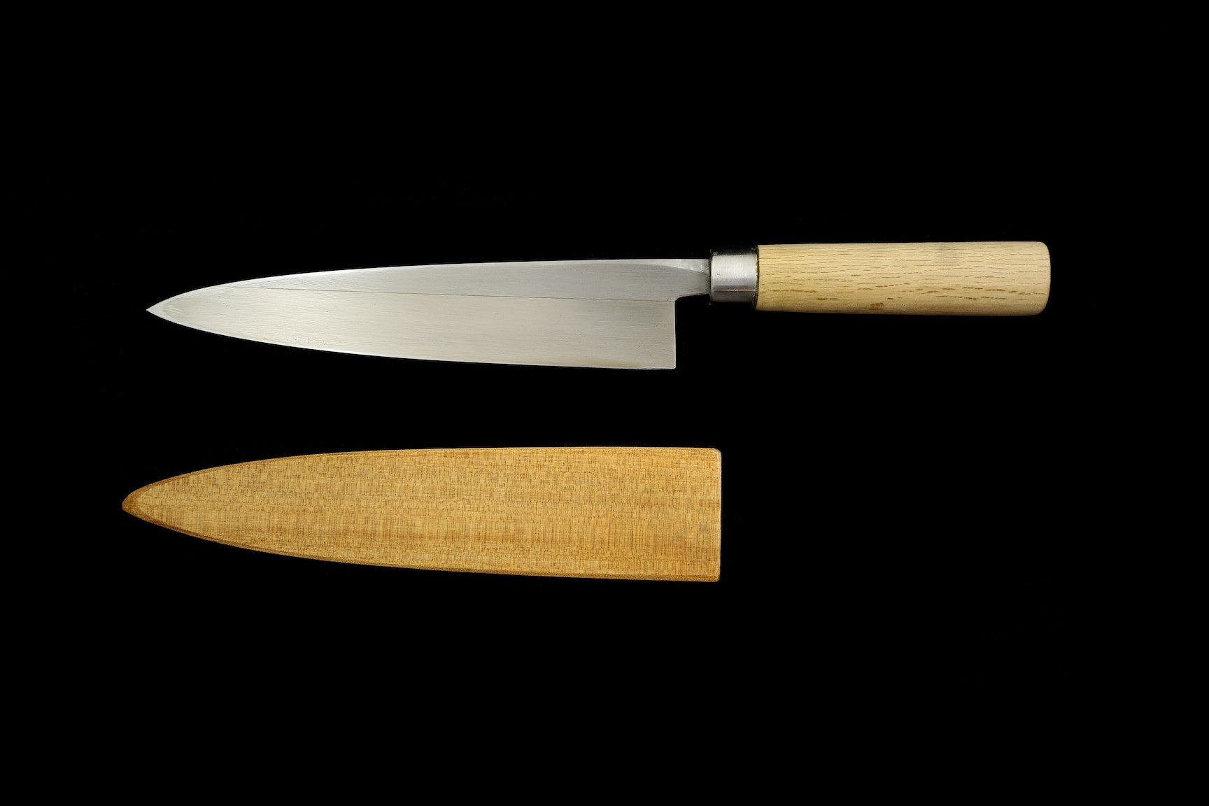 Jin 210mm High Speed Steel Mioroshi Deba with Saya P-31