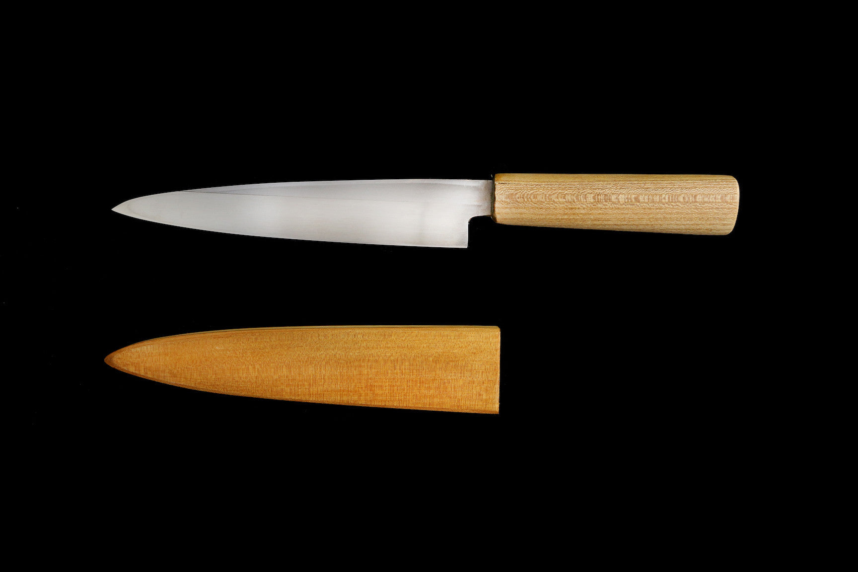 Jin 195mm High Speed Steel Mioroshi Deba with Saya P-41