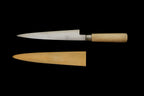 Jin 210mm High Speed Steel Mioroshi Deba with Saya P-42