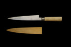 Jin 210mm High Speed Steel Mioroshi Deba with Saya P-45