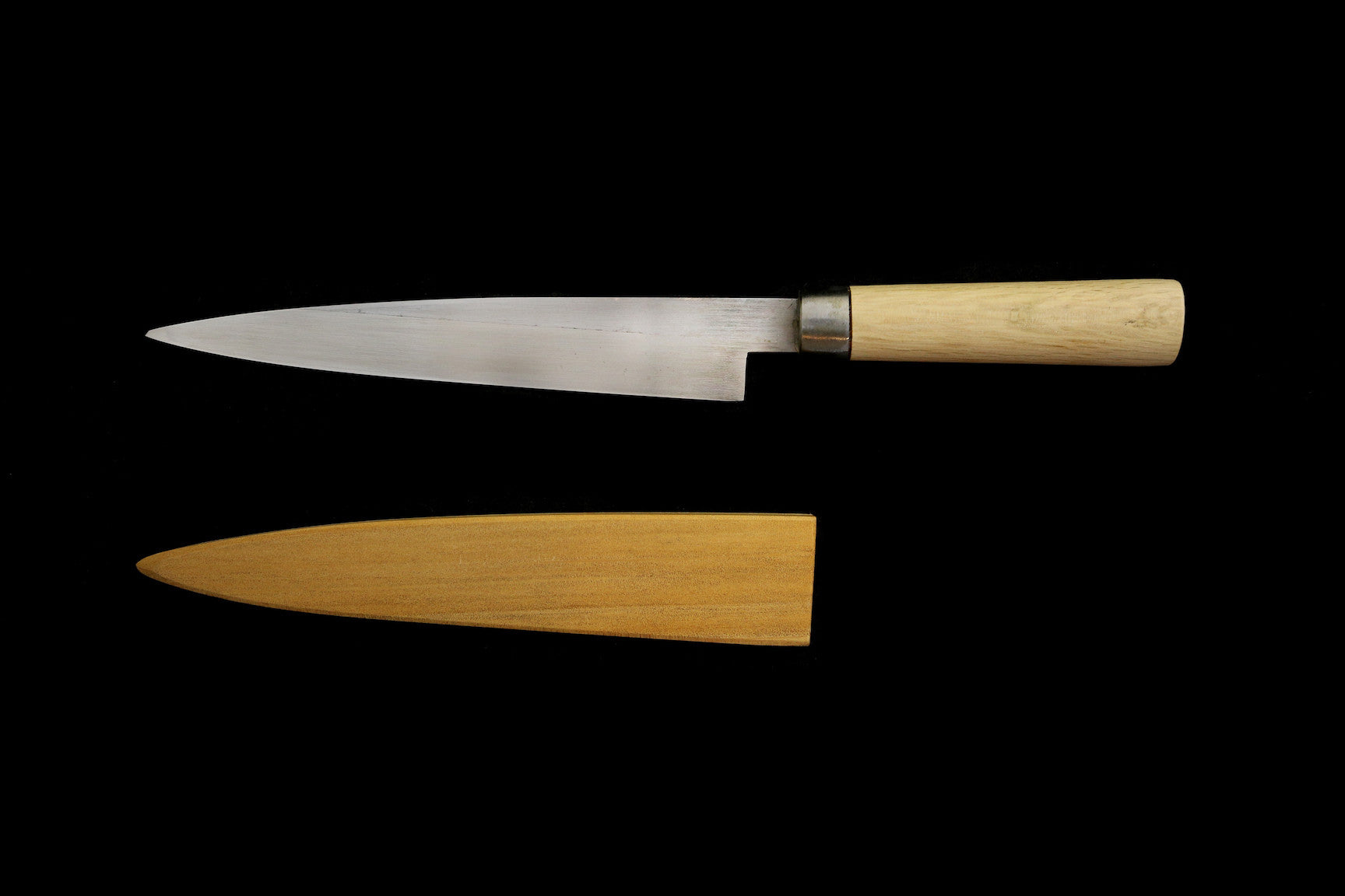 Jin 210mm High Speed Steel Mioroshi Deba with Saya P-45
