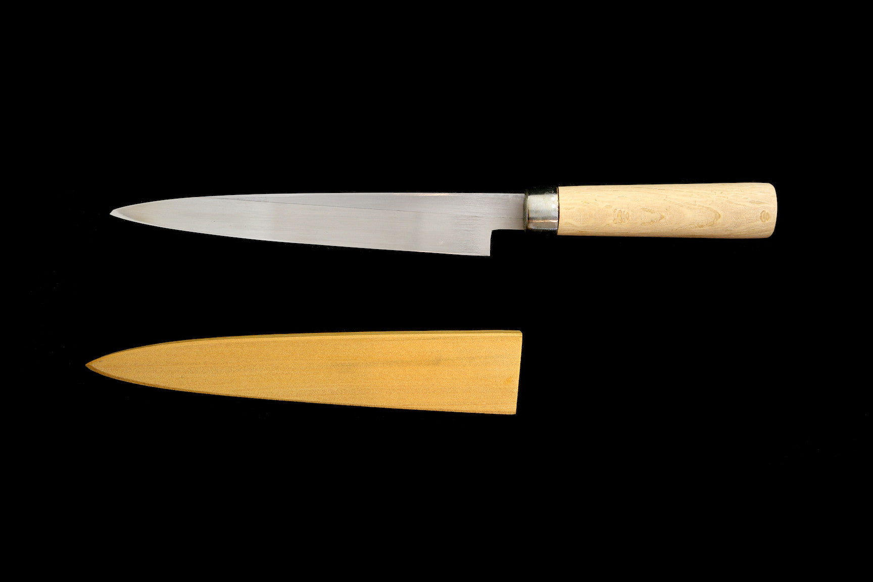 Jin 205mm High Speed Steel Mioroshi Deba with Saya P-48