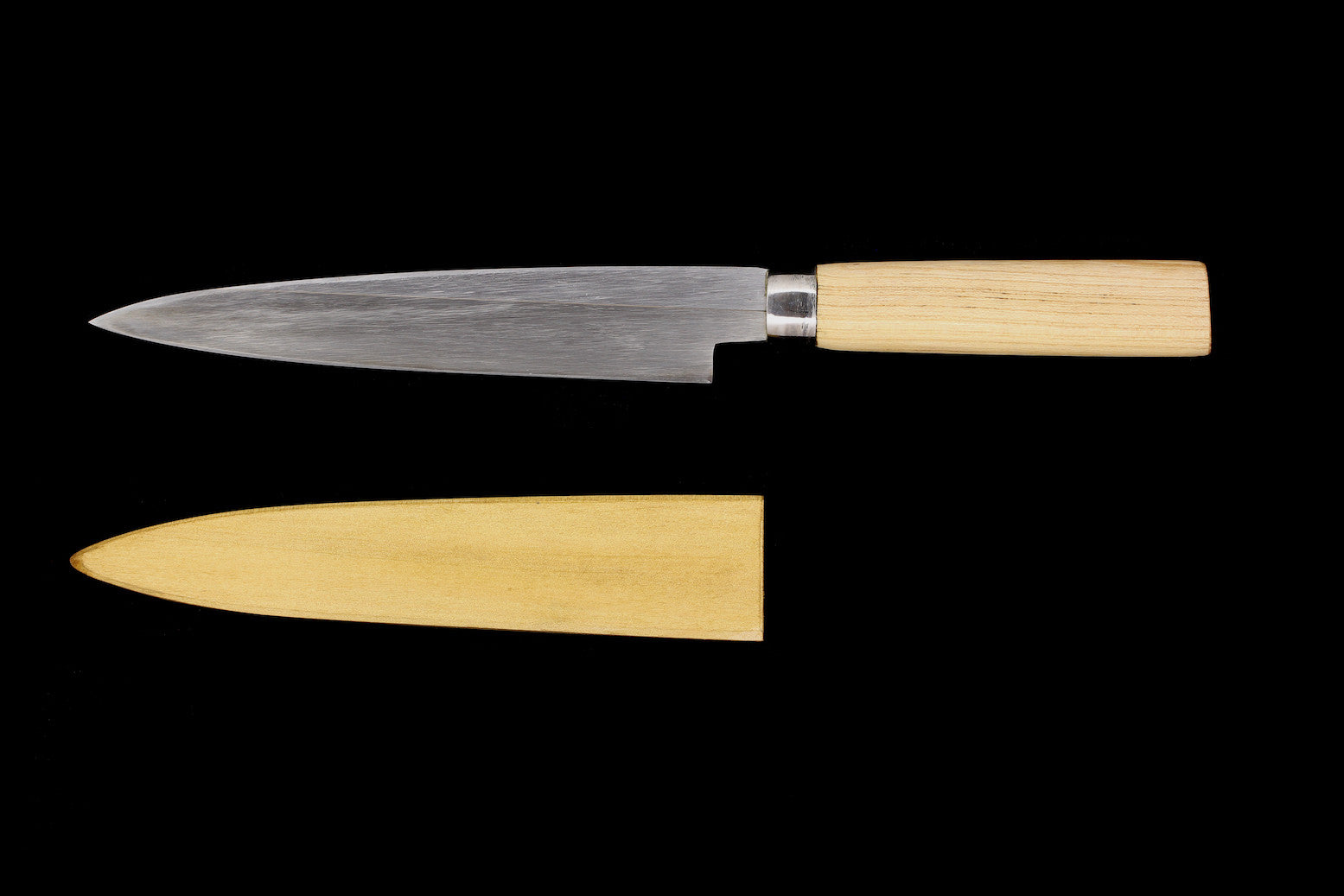 Jin 215mm High Speed Steel Mioroshi Deba with Saya P-06