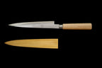 Jin 210mm High Speed Steel Ko-Yanagiba with Saya P-61