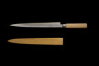 Jin 280mm High Speed Steel Yanagiba with Saya Y-04