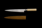 Jin 250mm High Speed Steel Yanagiba with Saya Y-09