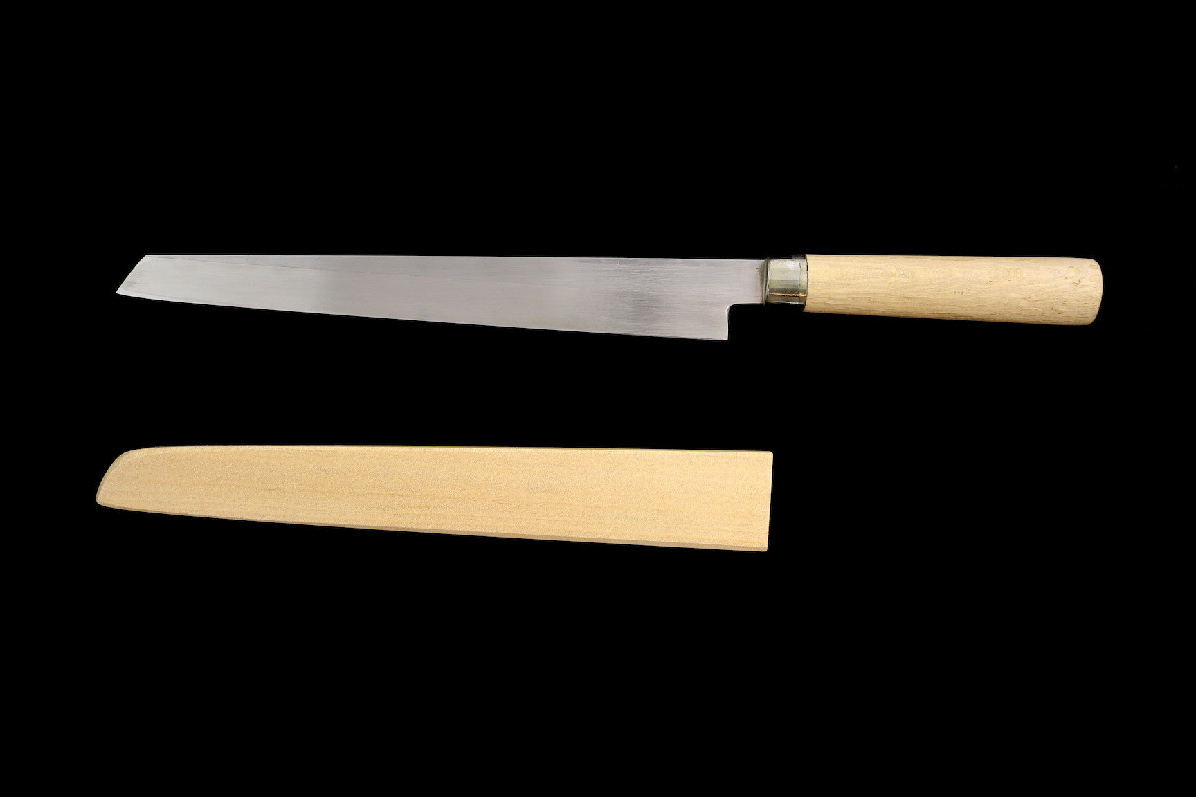 Jin 270mm High Speed Steel Kensaki Yanagiba with Saya Y-17
