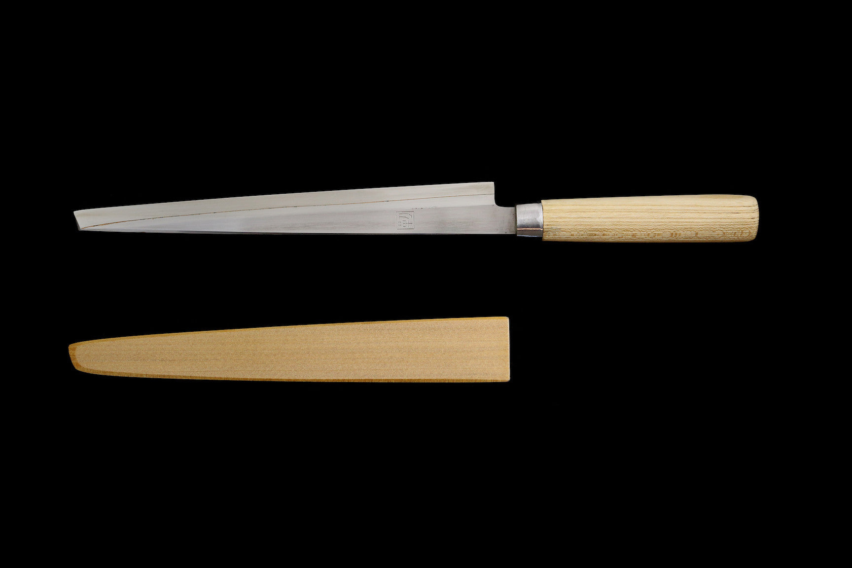 Jin 265mm High Speed Steel Kakusaki Yanagiba with Saya Y-23