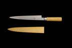 Jin 240mm High Speed Steel Yanagiba with Saya Y-39