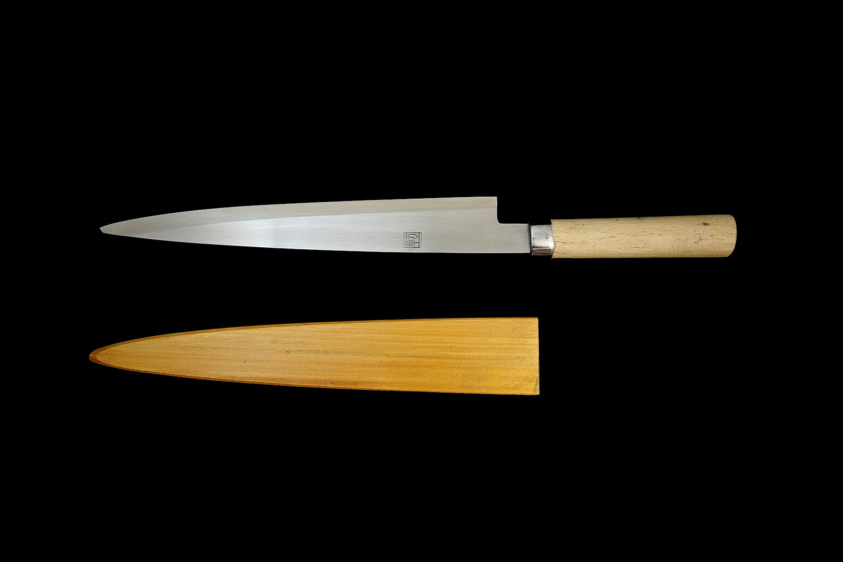 Jin 295mm High Speed Steel Yanagiba with Saya Y-53