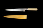Jin 295mm High Speed Steel Yanagiba with Saya Y-53
