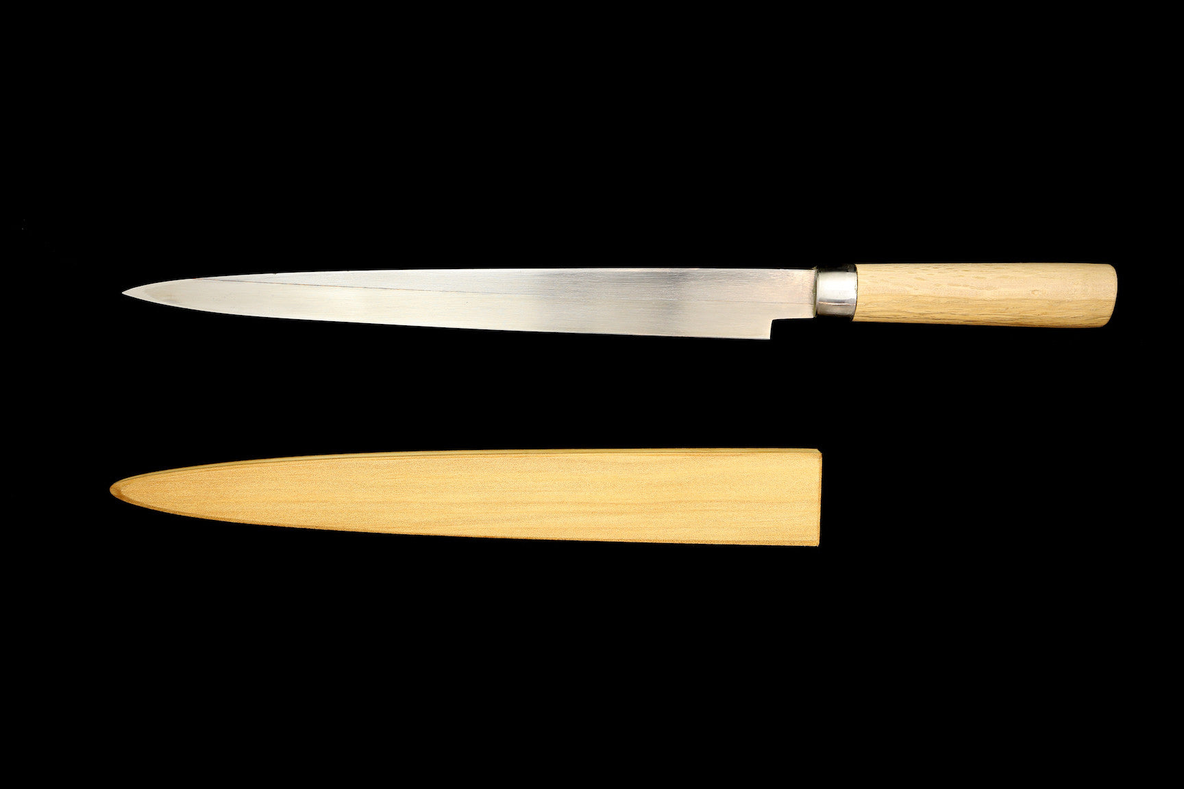 Jin 295mm High Speed Steel Yanagiba with Saya Y-56