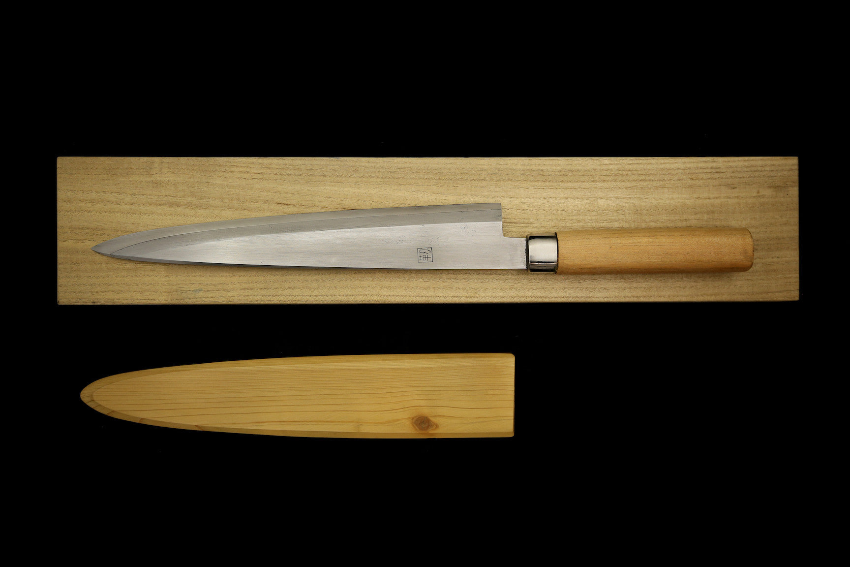 Jin 320mm High Speed Steel Mioroshi Deba with Saya Y-58