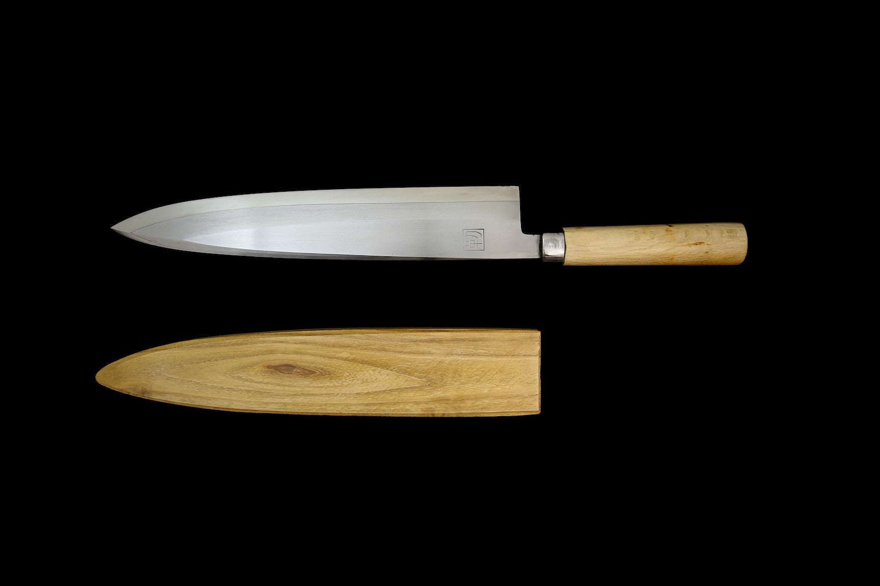 Jin 315mm High Speed Steel Mioroshi Deba with Saya Y-60