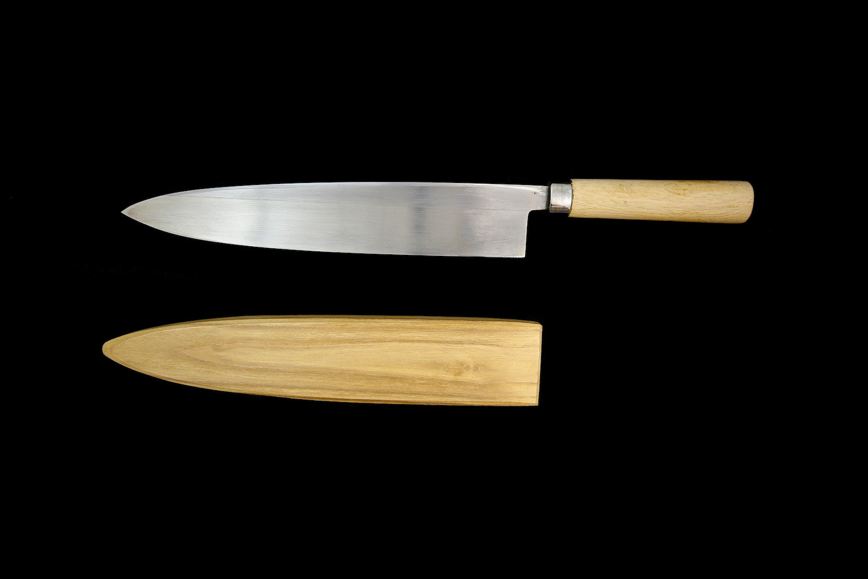 Jin 315mm High Speed Steel Mioroshi Deba with Saya Y-60