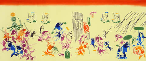 Tenugui - Kingyo Dukushi