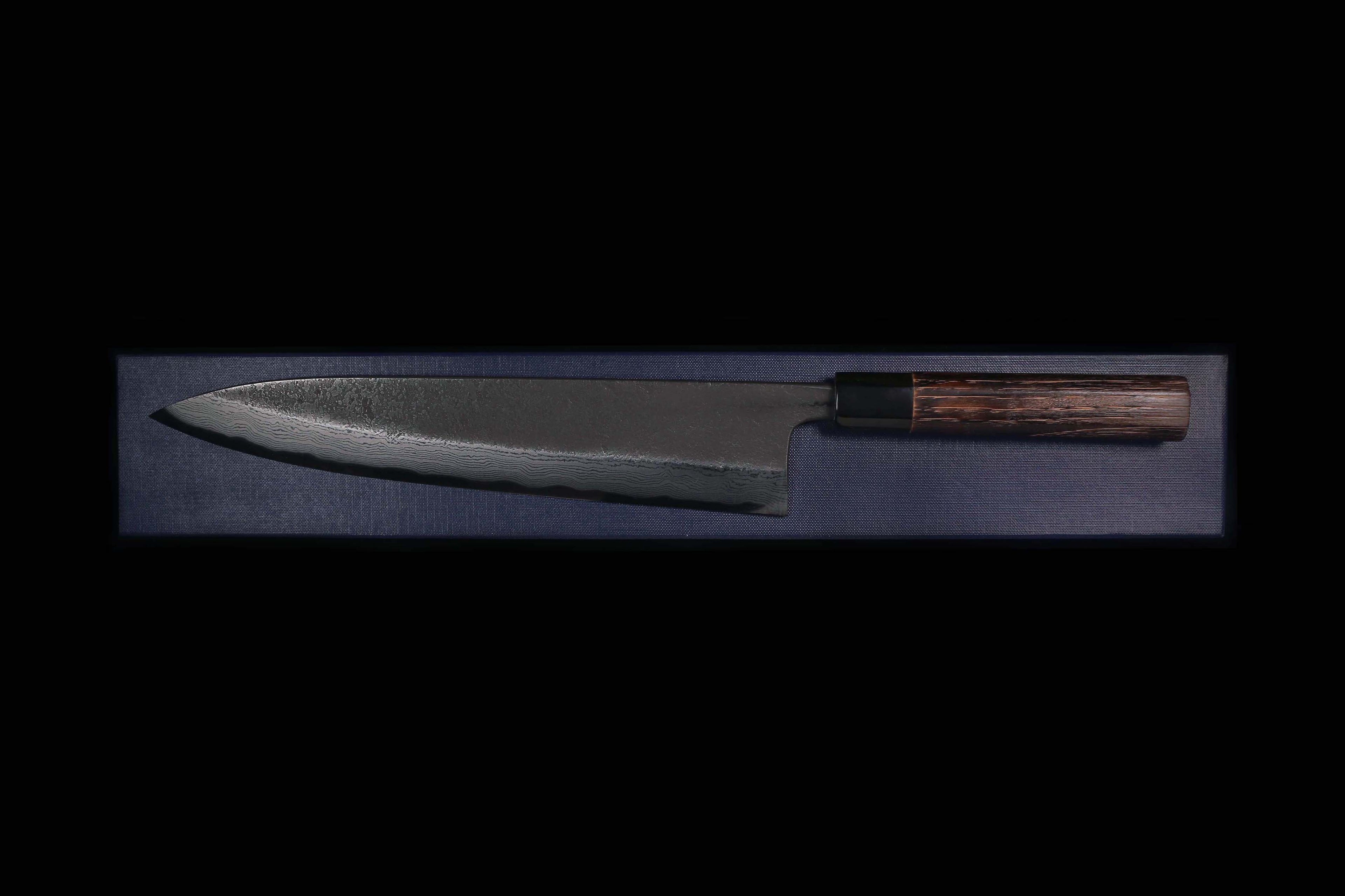 Kochi 270mm Kurouchi Damascus Wa-Gyuto