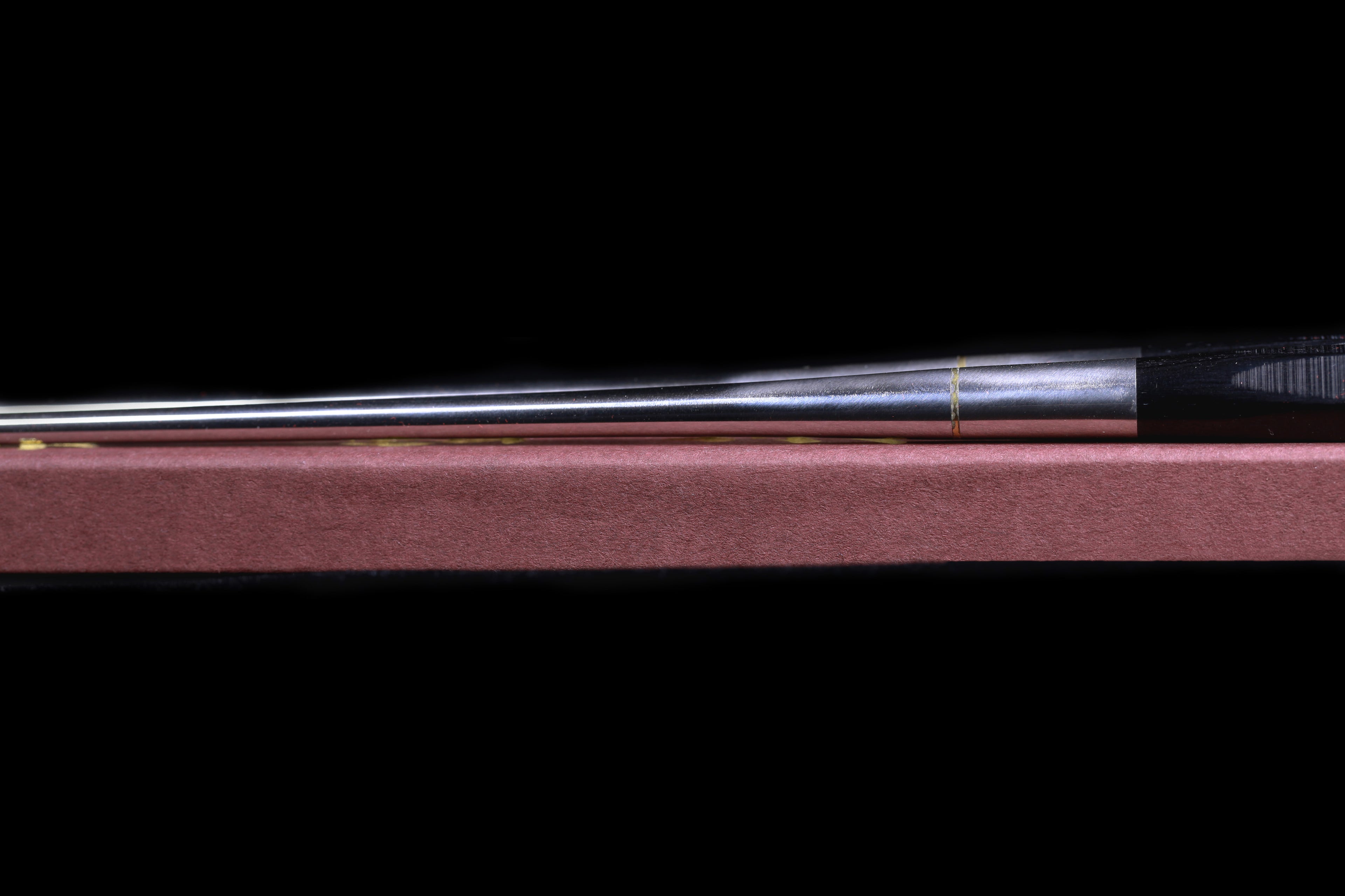 Titanium Moribashi - 165mm 6-sided Black Pakkawood