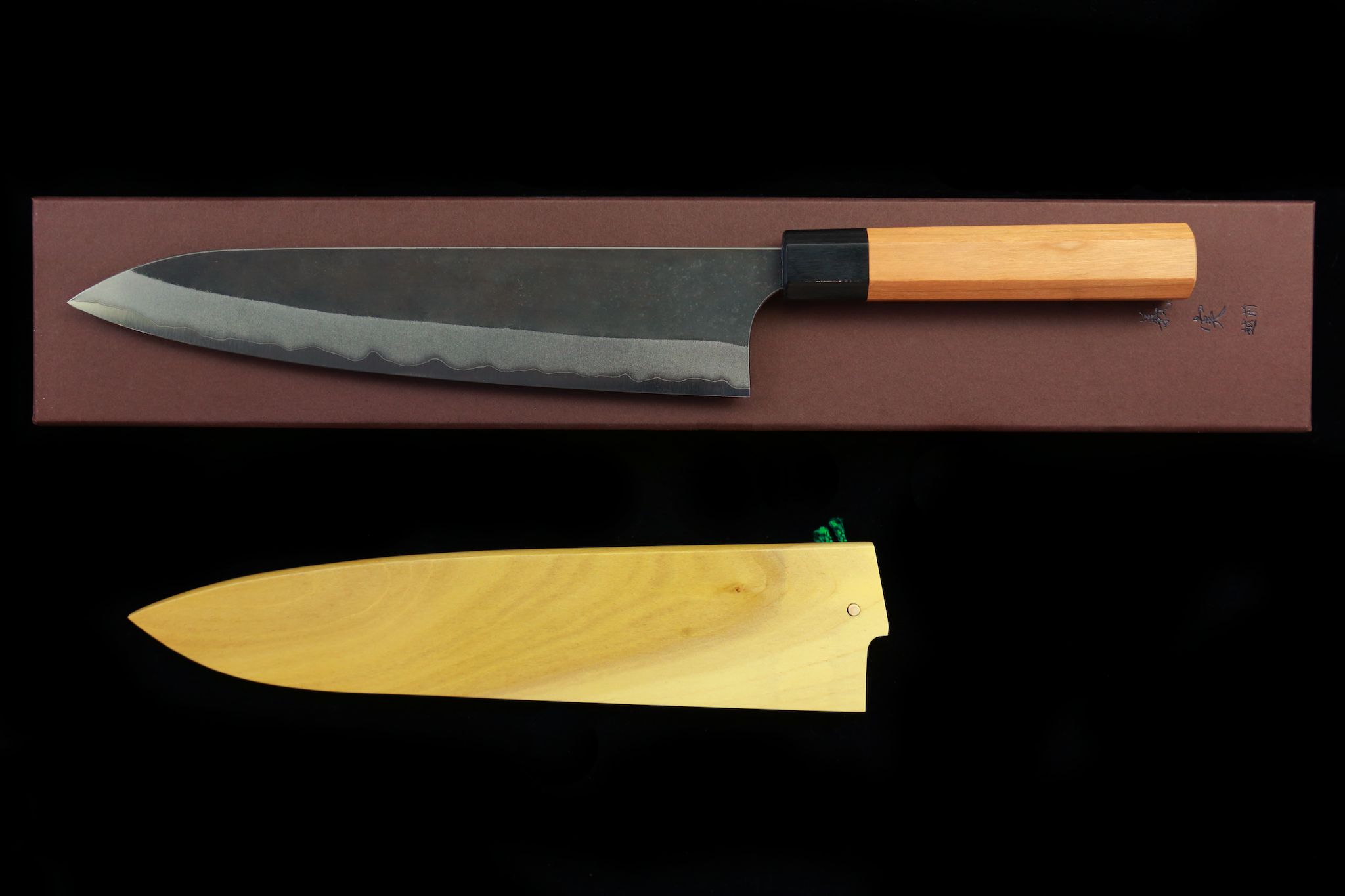Yoshimi Echizen 240mm Stainless Clad Blue Super Kurouchi Wa-Gyuto Yoshimi Echizen 240mm Stainless Clad Blue Super Kurouchi Wa-Gyuto
