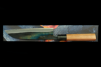 Zakuri 165mm Blue Super Kurouchi Tosagata Bocho