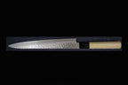 Gonbei 240mm Hammered Damascus Wa-Sujihiki