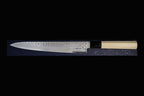 Gonbei 240mm Hammered Damascus Wa-Sujihiki