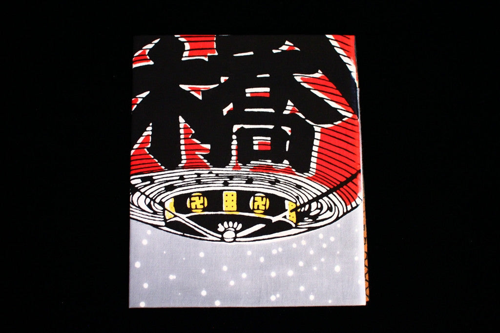 Tenugui - Meisho Edo Hyakkei: Kinryuzan Temple in Asakusa