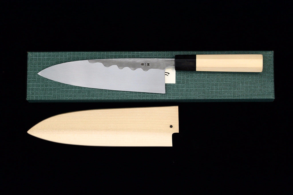 Gesshin Hide 210mm Blue #1 Hon-Kasumi Deba