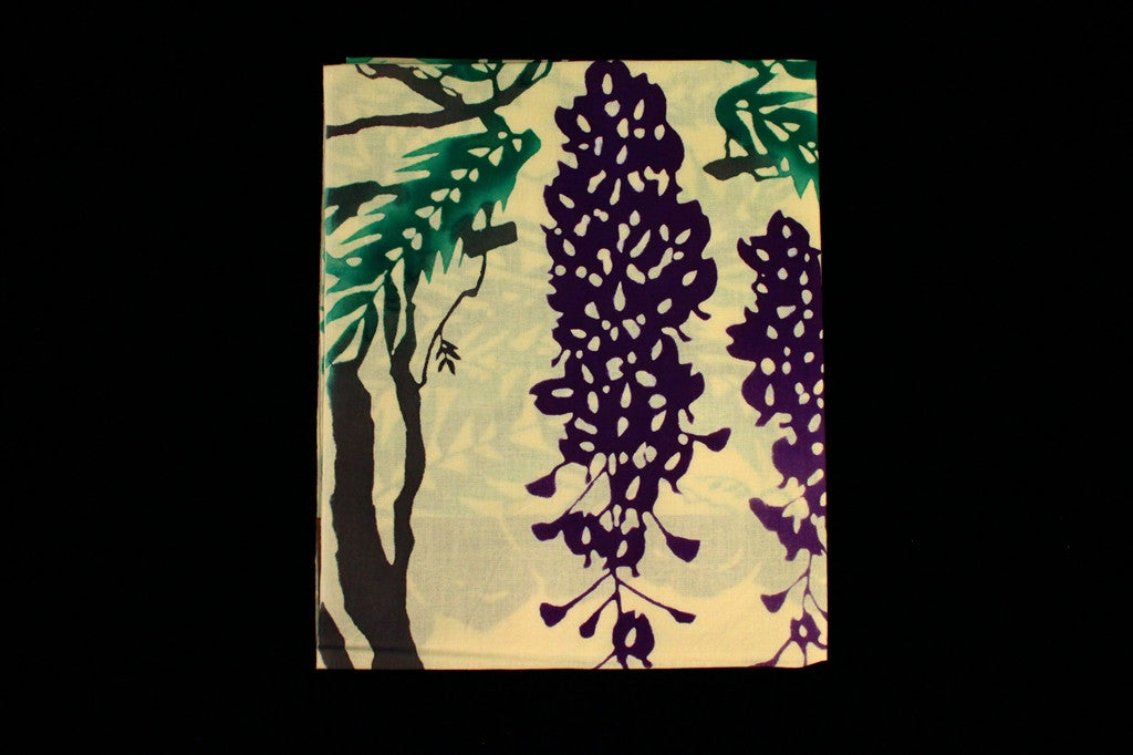 Tenugui - Fuji (Japanese Wisteria Flower)