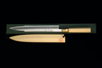 Gesshin Hide 270mm Blue #1 Hon-Kasumi Yanagiba