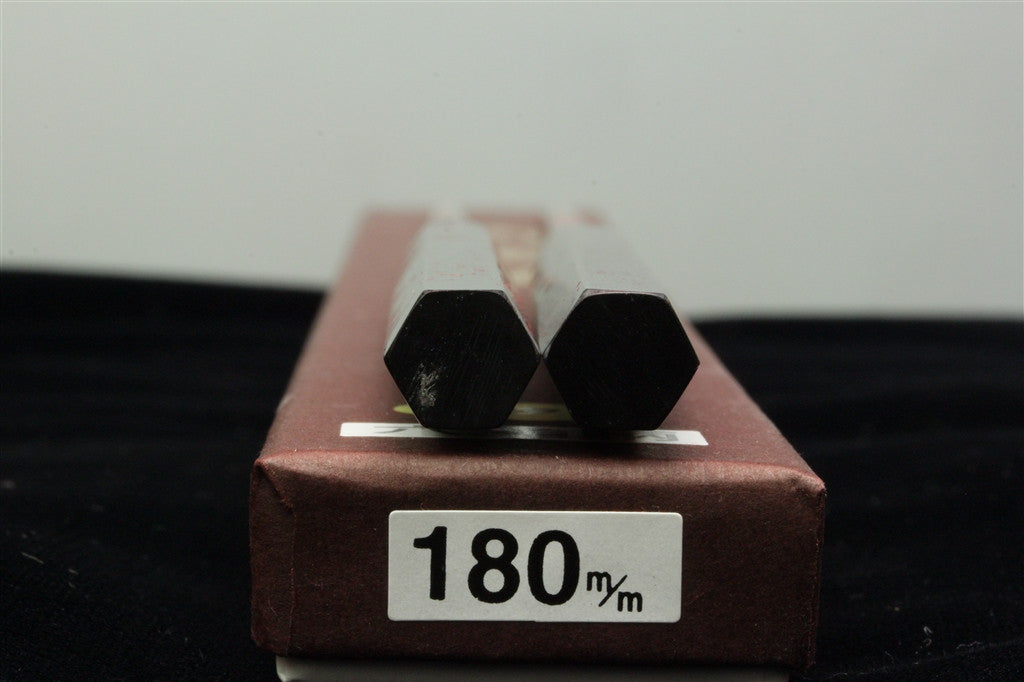 Titanium Moribashi - 180mm 6-sided Black Pakkawood
