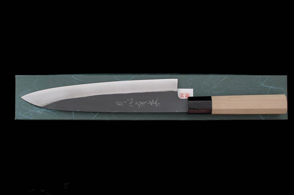 Gesshin Uraku 240mm White #2 Kurouchi Wa-Gyuto