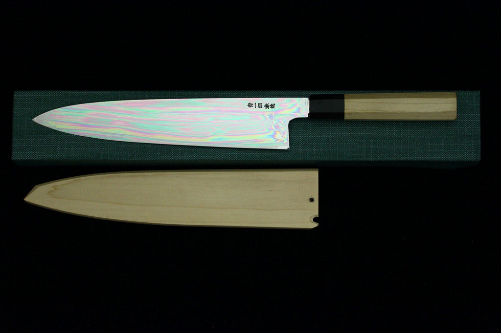 Gesshin Hide 270mm Blue #1 Honyaki Wa-Gyuto (Special Project)