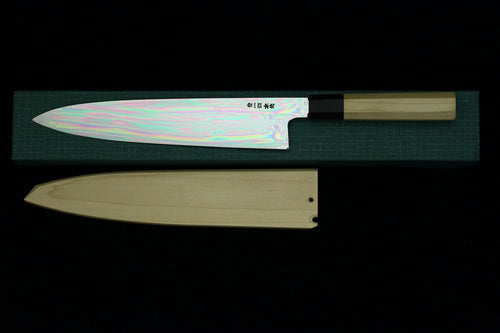 Gesshin Hide 270mm Blue #1 Honyaki Wa-Gyuto (Special Project)