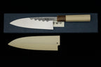 Gesshin Hide 180mm Blue #1 Hon-Kasumi Deba