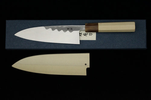 Gesshin Hide 180mm Blue #1 Hon-Kasumi Deba
