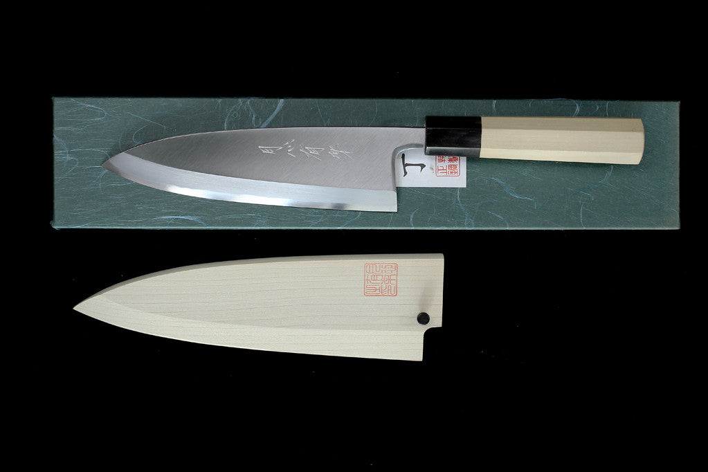 Gesshin Uraku 180mm White #2 Left-Handed Deba